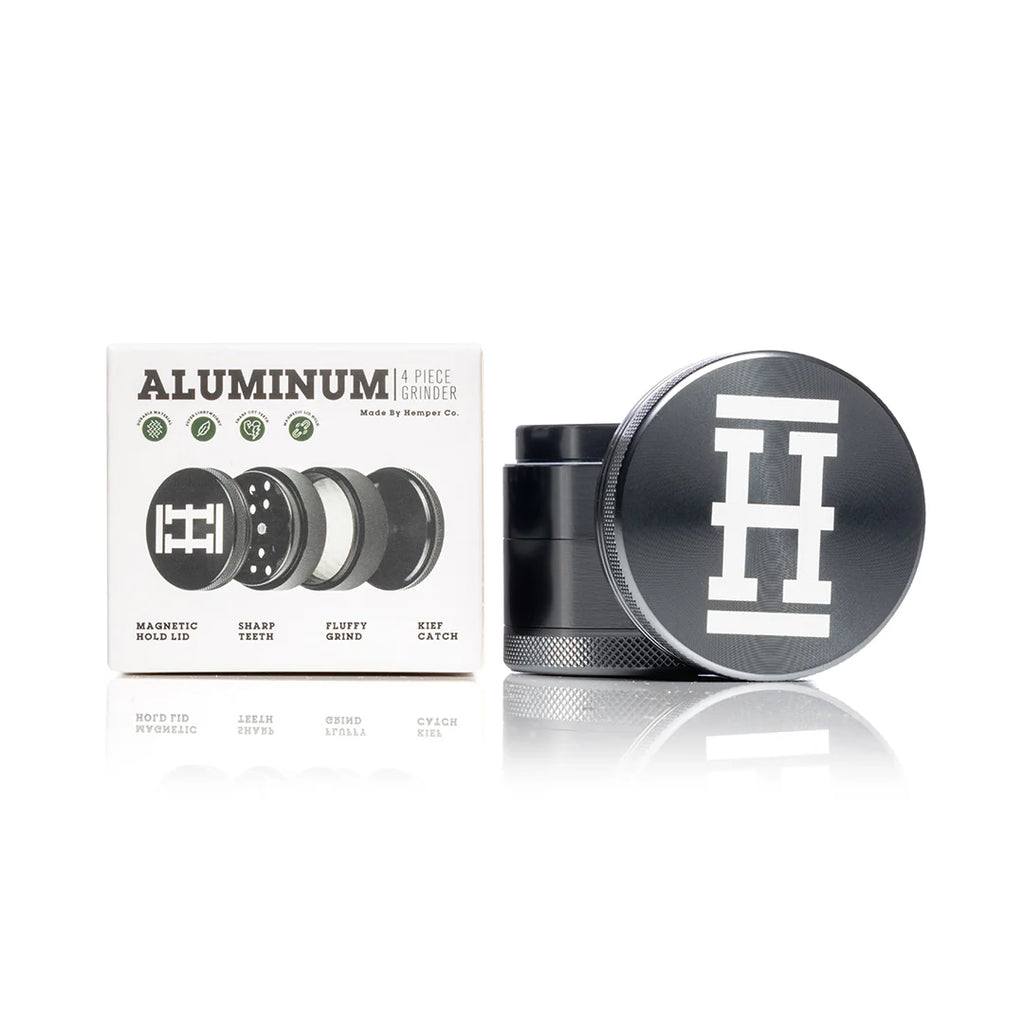 - Anodized Aluminum Herb Grinder | 4 Piece 2.2" Large Size