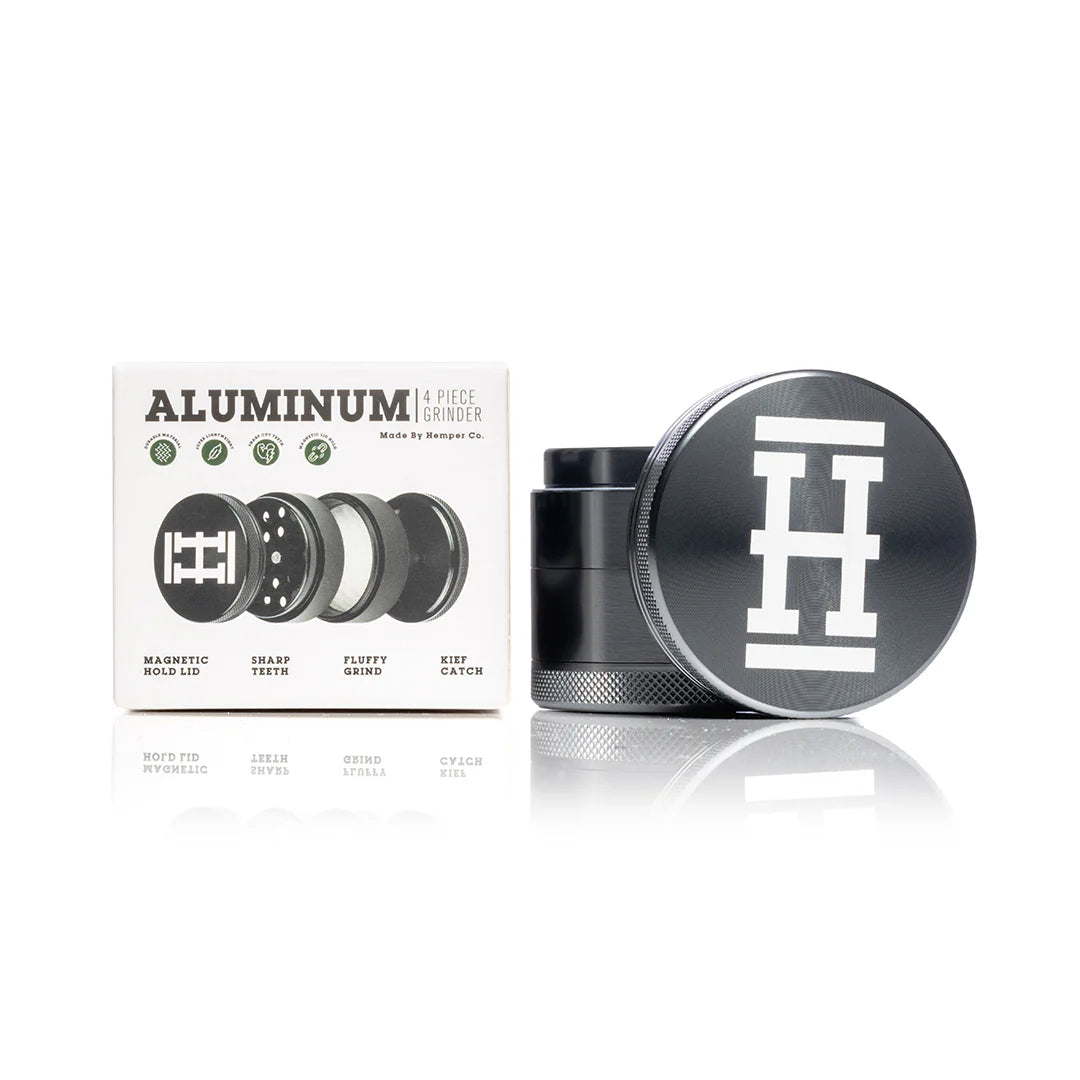 - Anodized Aluminum Herb Grinder | 4 Piece 2.2" Large Size