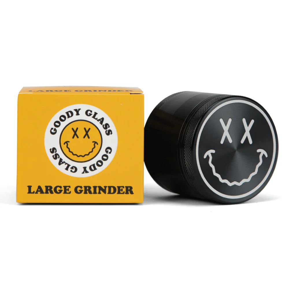 - Big Face Anodized Aluminum Herb Grinder | 4 Piece 2.2" Large Size