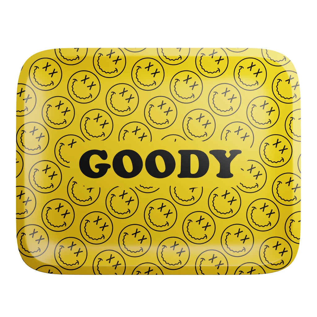 - Yellow Pattern Face Rolling Tray