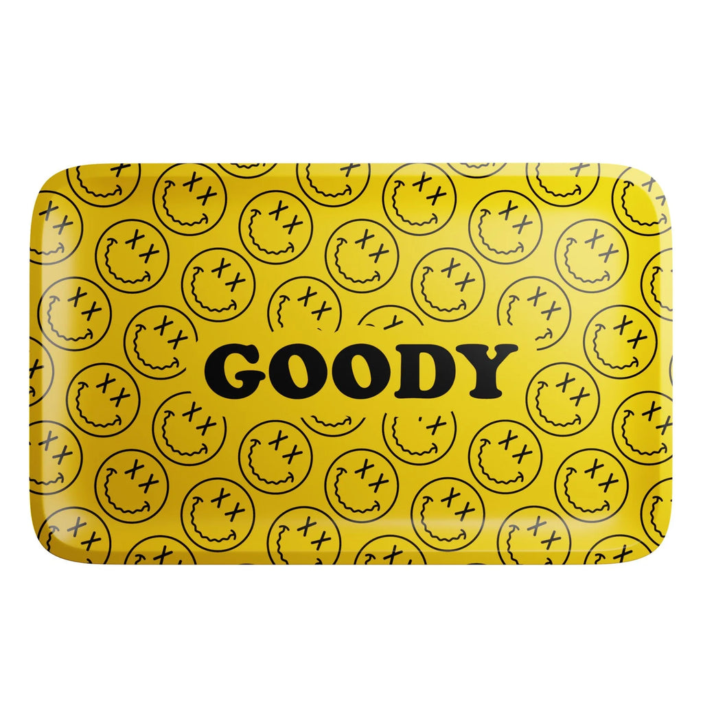 - Yellow Pattern Face Rolling Tray