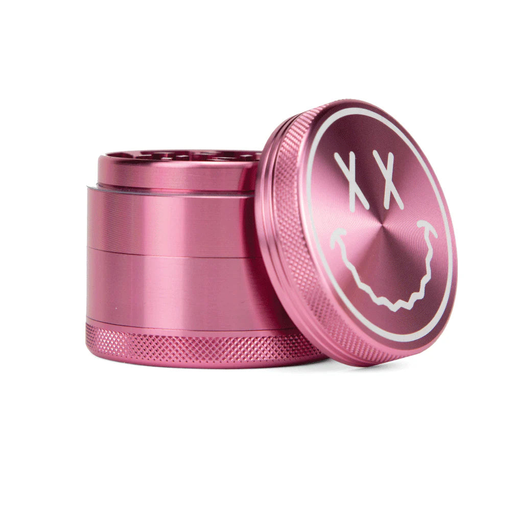 - Big Face Anodized Aluminum Herb Grinder | 4 Piece 2.2" Large Size