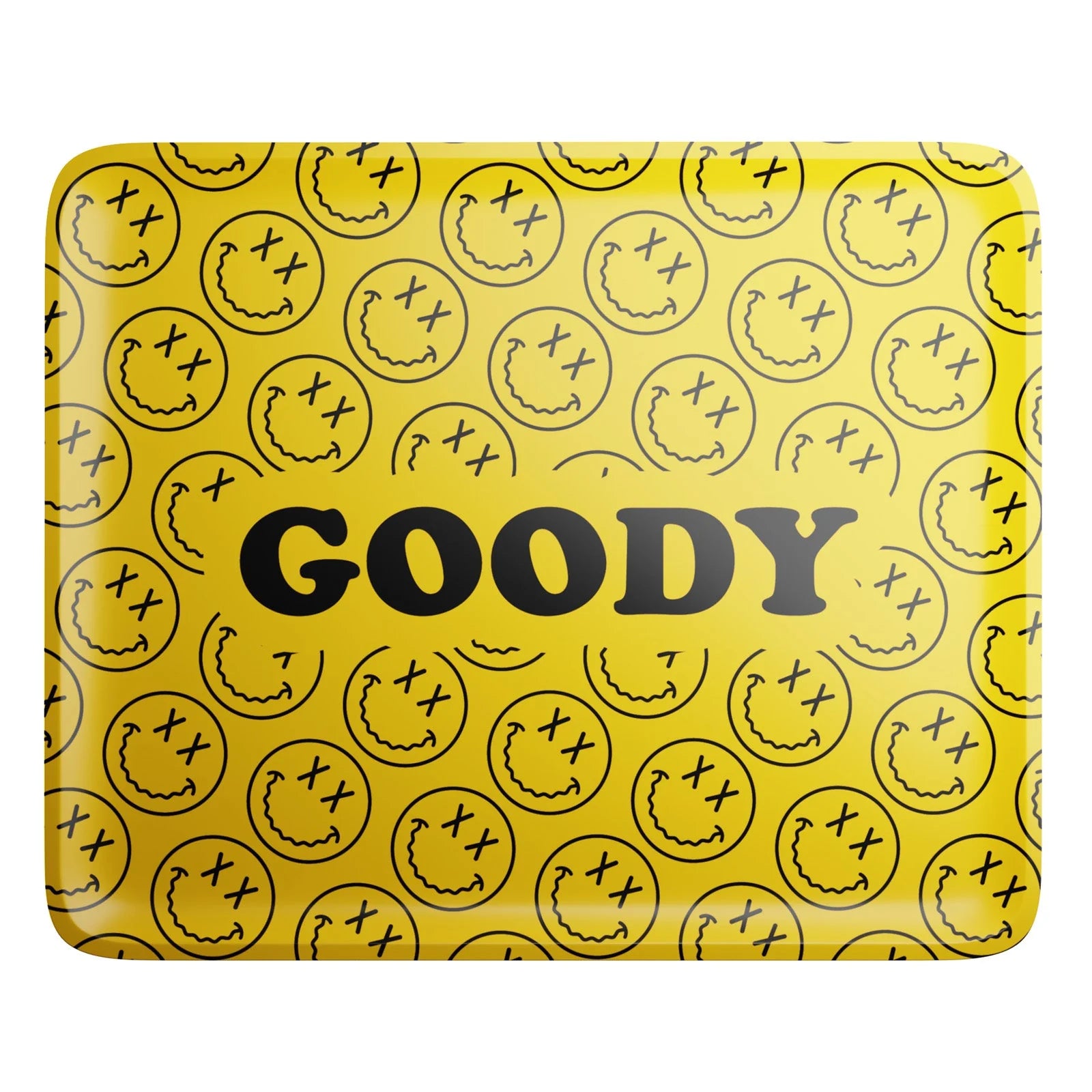 - Yellow Pattern Face Rolling Tray