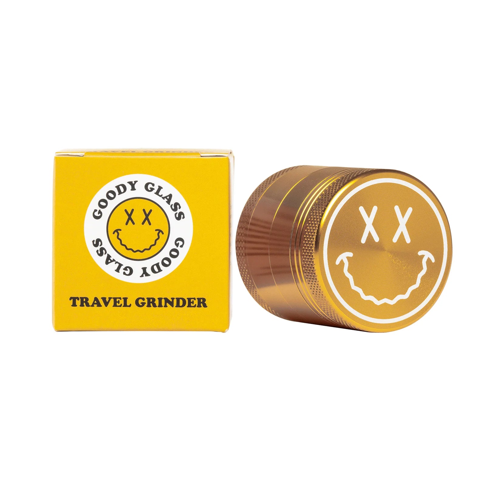 - Big Face Anodized Aluminum Herb Grinder | 4 Piece 1.5" Travel Size